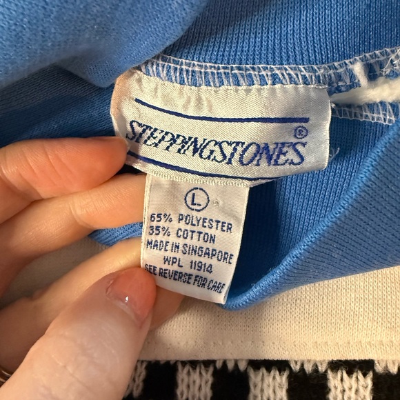 Vintage Steppingstones Sweater Sweatshirt Cow Print Fair Isle Cottagecore Large - Picture 4 of 6